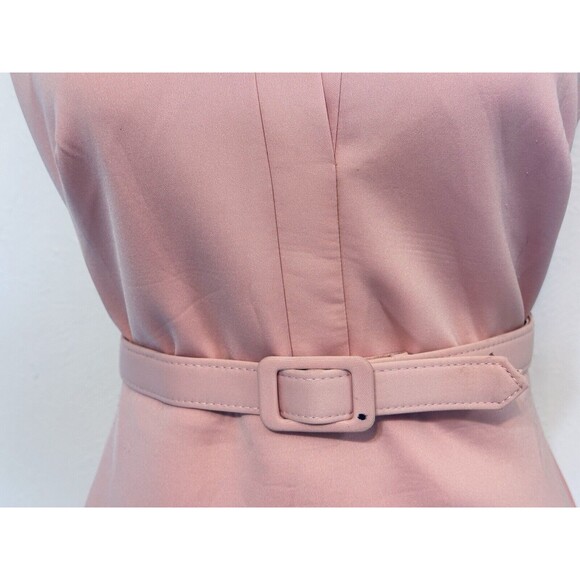 Badgley Mischka Size 2 Peony Sheath Dress Collared Lined Career Old Money - Picture 5 of 15